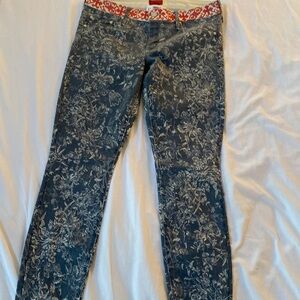 Aspire patterned denim low rise 28